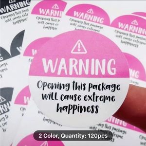 Thank you stickers set of 2 large & small